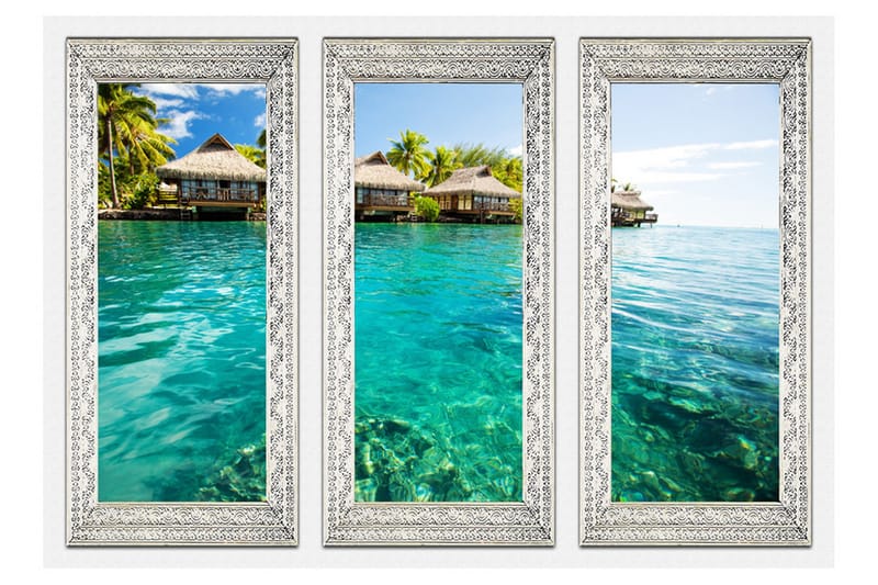 Fototapet Lonely Island 250x175 - Artgeist sp. z o. o. - Inredning & dekor - Väggdekor - Tapeter & tapettillbehör - Fototapeter