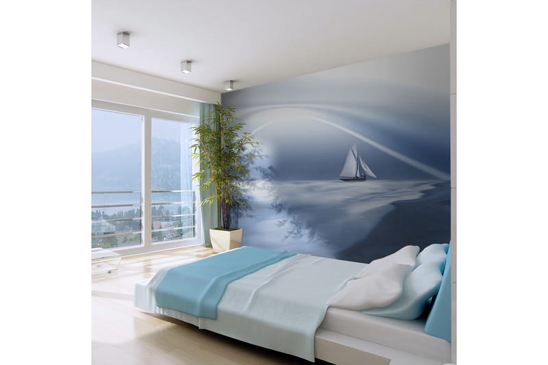 Fototapet Lonely Sail Drifting 200x154, Artgeist sp. z o. o.