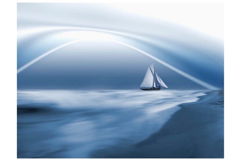 Fototapet Lonely Sail Drifting 350x270 - Artgeist sp. z o. o. - Inredning & dekor - Väggdekor - Tapeter & tapettillbehör - Fototapeter