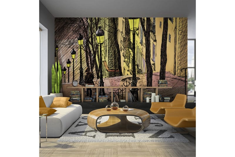 Fototapet Lonely Walk Through Montmartre 350x270, Artgeist sp. z o. o.