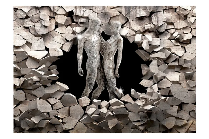 Fototapet Love Made Of Stone 350x245 - Artgeist sp. z o. o. - Inredning & dekor - Väggdekor - Tapeter & tapettillbehör - Fototapeter