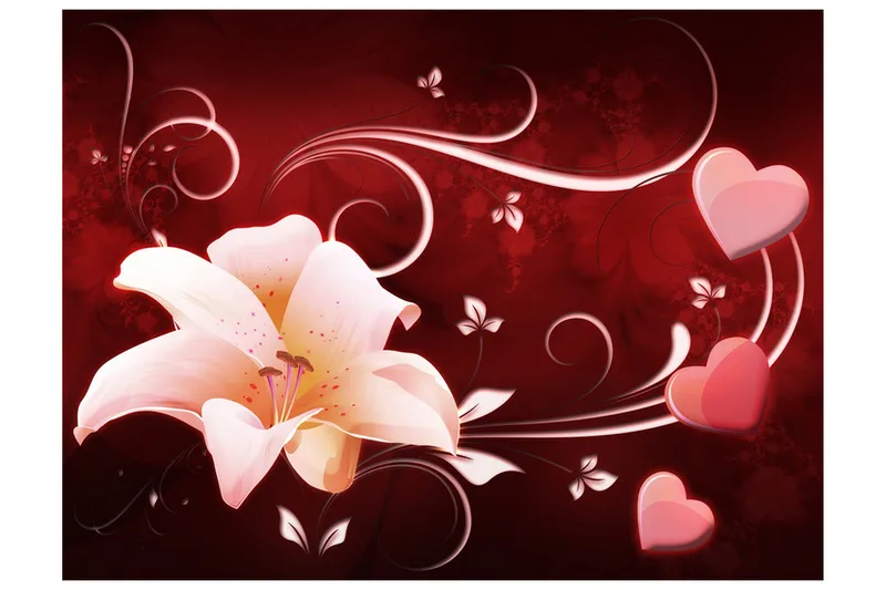 Fototapet Love Message 200x154 - Artgeist sp. z o. o. - Inredning & dekor - Väggdekor - Tapeter & tapettillbehör - Fototapeter