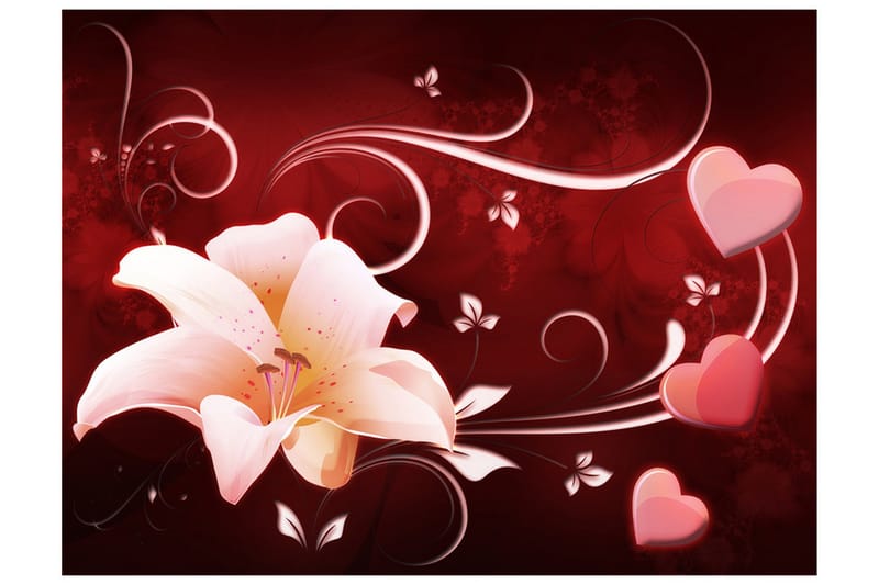 Fototapet Love Message 200x154 - Artgeist sp. z o. o. - Inredning & dekor - Väggdekor - Tapeter & tapettillbehör - Fototapeter