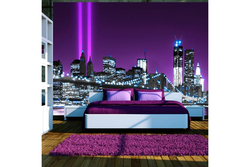 FOTOTAPET Luminous Manhattan 300x210 - Artgeist sp. z o. o. - Inredning & dekor - Väggdekor - Tapeter & tapettillbehör - Fototapeter