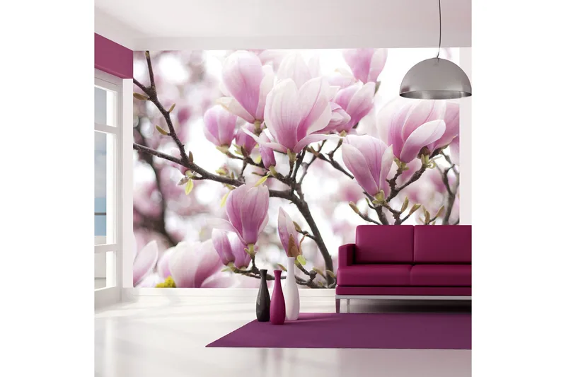 Fototapet Magnolia Bloosom 350x270 - Artgeist sp. z o. o. - Inredning & dekor - Väggdekor - Tapeter & tapettillbehör - Fototapeter