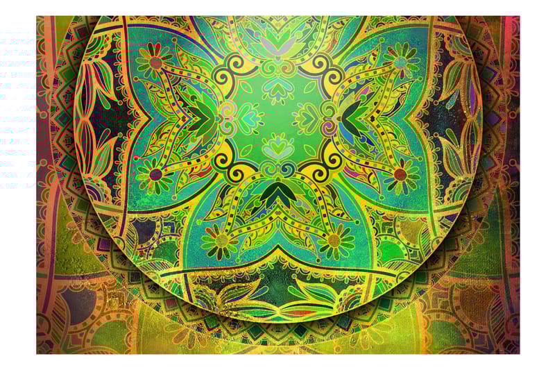 FOTOTAPET Mandala Emerald Fantasy 300x210 - Artgeist sp. z o. o. - Inredning & dekor - Väggdekor - Tapeter & tapettillbehör - Fototapeter
