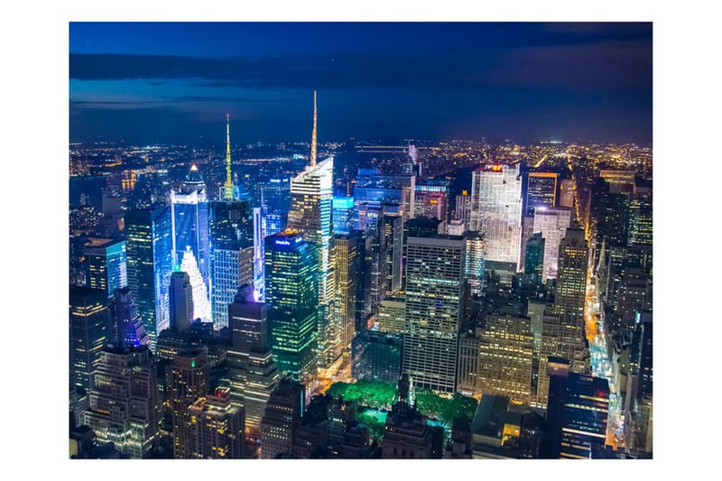 Fototapet Manhattan Night 300x231, Artgeist sp. z o. o.