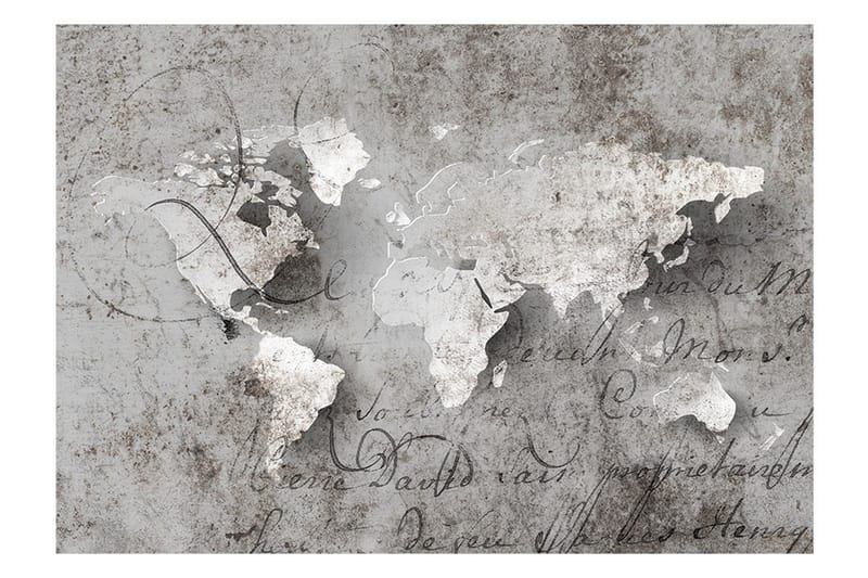 Fototapet Map And Letter 100x70 - Artgeist sp. z o. o. - Inredning & dekor - Väggdekor - Tapeter & tapettillbehör - Fototapeter