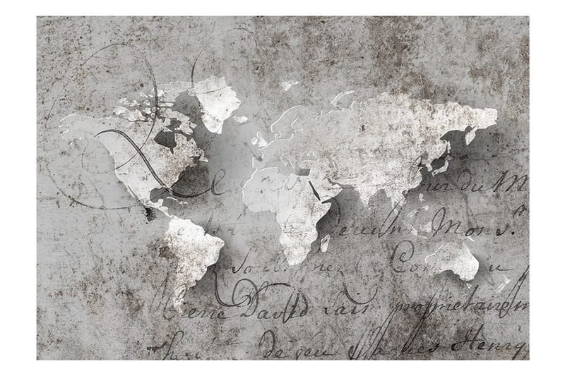 FOTOTAPET Map And Letter 300x210 - Artgeist sp. z o. o. - Inredning & dekor - Väggdekor - Tapeter & tapettillbehör - Fototapeter