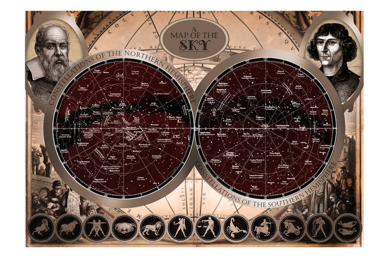 Fototapet Map Of The Sky 300x210 - Artgeist sp. z o. o. - Inredning & dekor - Väggdekor - Tapeter & tapettillbehör - Fototapeter