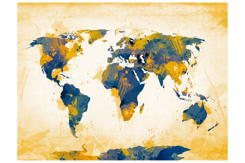 Fototapet Map Of The World Sun And Sky 250x193 - Artgeist sp. z o. o. - Inredning & dekor - Väggdekor - Tapeter & tapettillbehör - Fototapeter