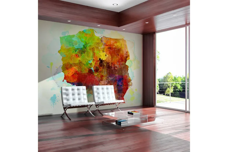 Fototapet Map Poland 250x193, Artgeist sp. z o. o.