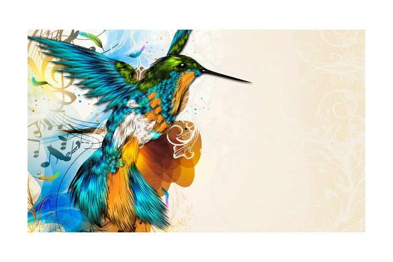 Fototapet Marvelous Bird 450x270 - Artgeist sp. z o. o. - Inredning & dekor - Väggdekor - Tapeter & tapettillbehör - Fototapeter