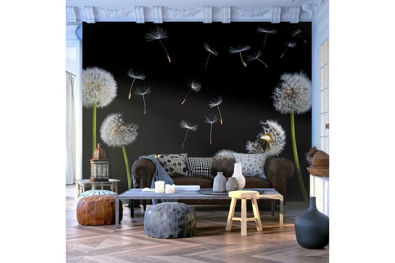 Fototapet Maskrosor Vinden 200x154 - Artgeist sp. z o. o. - Inredning & dekor - Väggdekor - Tapeter & tapettillbehör - Fototapeter