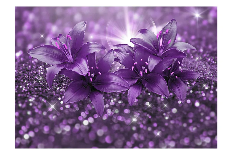 Fototapet Masterpiece Of Purple 400x280 - Artgeist sp. z o. o. - Inredning & dekor - Väggdekor - Tapeter & tapettillbehör - Fototapeter