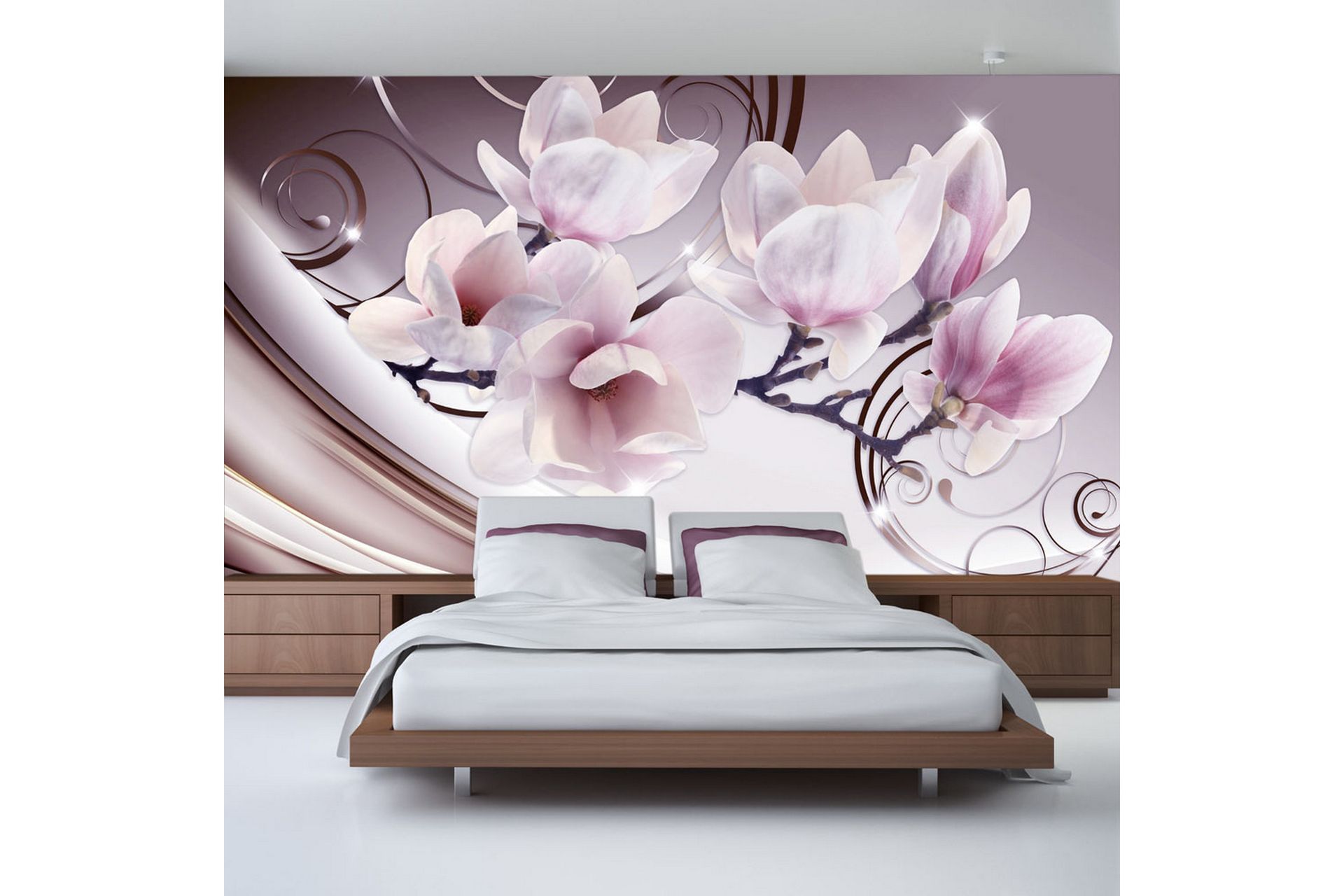 FOTOTAPET Meet The Magnolias 100x70 - Artgeist sp. z o. o. - Inredning & dekor - Väggdekor - Tapeter & tapettillbehör - Fototapeter