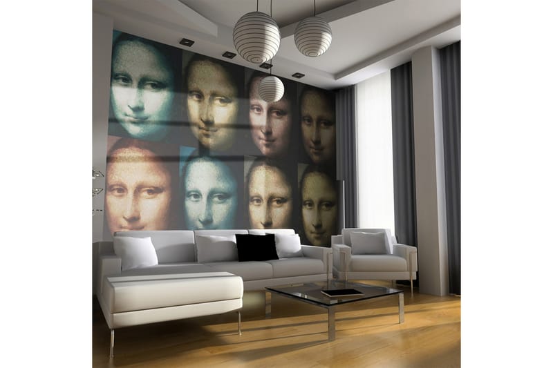 FOTOTAPET Mona Lisa Pop Art 200x154 - Artgeist sp. z o. o. - Inredning & dekor - Väggdekor - Tapeter & tapettillbehör - Fototapeter