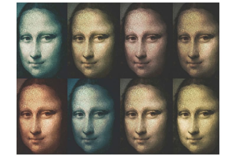 FOTOTAPET Mona Lisa Pop Art 200x154 - Artgeist sp. z o. o. - Inredning & dekor - Väggdekor - Tapeter & tapettillbehör - Fototapeter