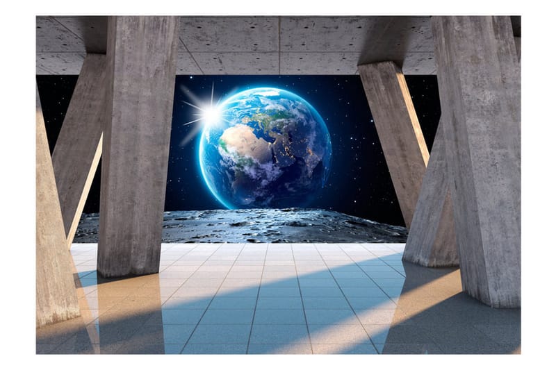 Fototapet Moon Walk 400x280 - Artgeist sp. z o. o. - Inredning & dekor - Väggdekor - Tapeter & tapettillbehör - Fototapeter