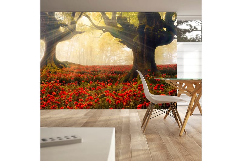 FOTOTAPET Morning Among Poppies 200x140 - Artgeist sp. z o. o. - Inredning & dekor - Väggdekor - Tapeter & tapettillbehör - Fototapeter