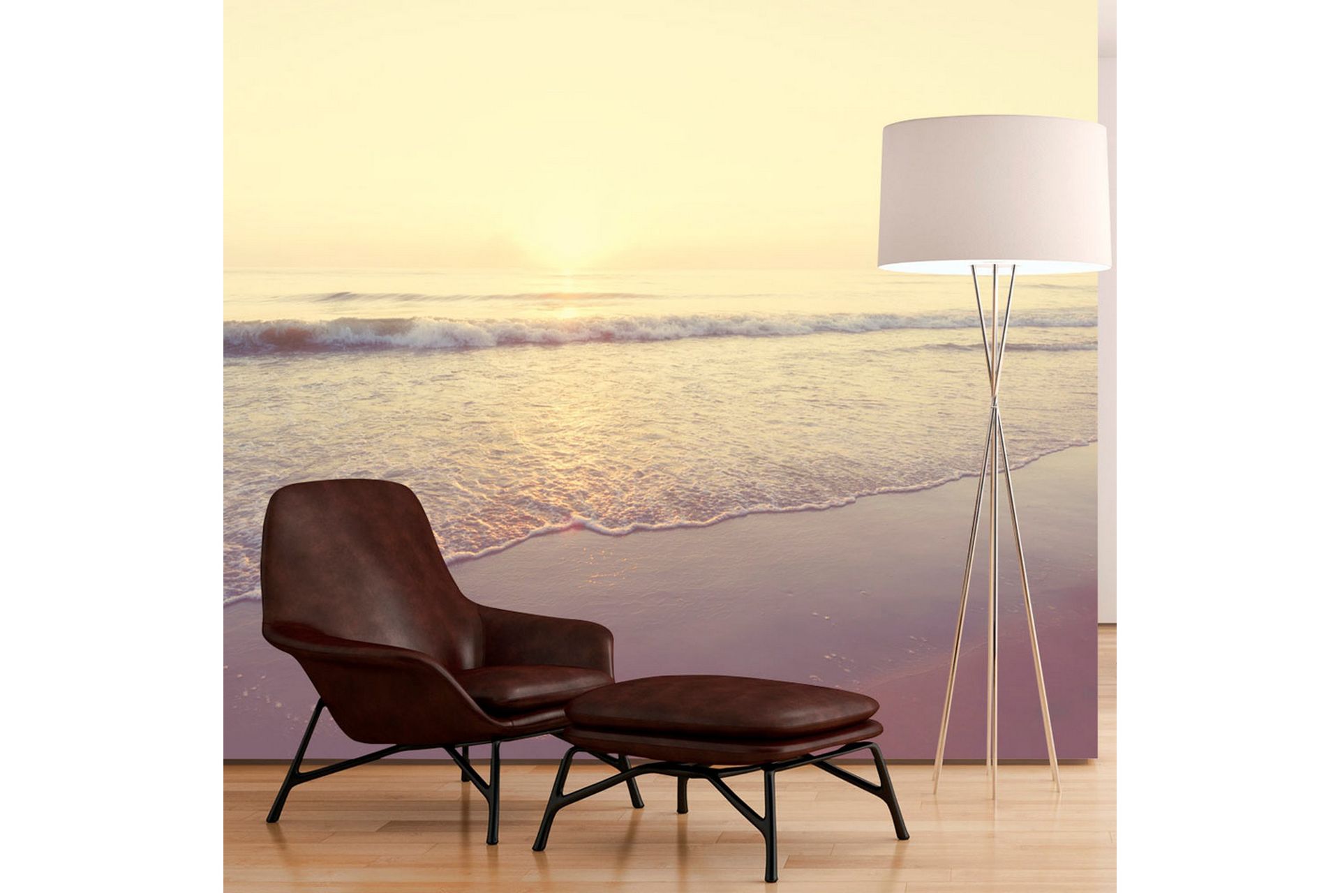 FOTOTAPET Morning On The Beach 200x140 - Artgeist sp. z o. o. - Inredning & dekor - Väggdekor - Tapeter & tapettillbehör - Fototapeter