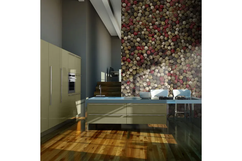 FOTOTAPET Mosaik Av Färgad Peppar 400x309 - Artgeist sp. z o. o. - Inredning & dekor - Väggdekor - Tapeter & tapettillbehör - Fototapeter