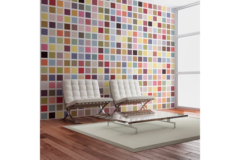 Fototapet Mosaik Av Färger 350x270 - Artgeist sp. z o. o. - Inredning & dekor - Väggdekor - Tapeter & tapettillbehör - Fototapeter
