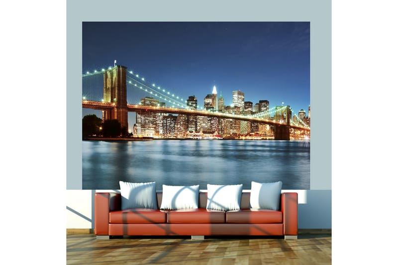 Fototapet Mousserande Brooklyn Bridge 200x154, Artgeist sp. z o. o.