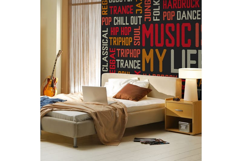 Fototapet Music Is My Life 250x193 - Artgeist sp. z o. o. - Inredning & dekor - Väggdekor - Tapeter & tapettillbehör - Fototapeter