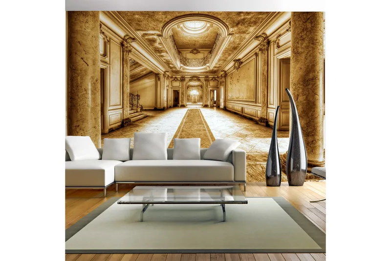 Fototapet Mystery Marble Sepia 250x175 - Artgeist sp. z o. o. - Inredning & dekor - Väggdekor - Tapeter & tapettillbehör - Fototapeter