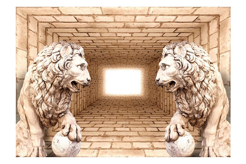 FOTOTAPET Mystery Of Lions 300x210 - Artgeist sp. z o. o. - Inredning & dekor - Väggdekor - Tapeter & tapettillbehör - Fototapeter