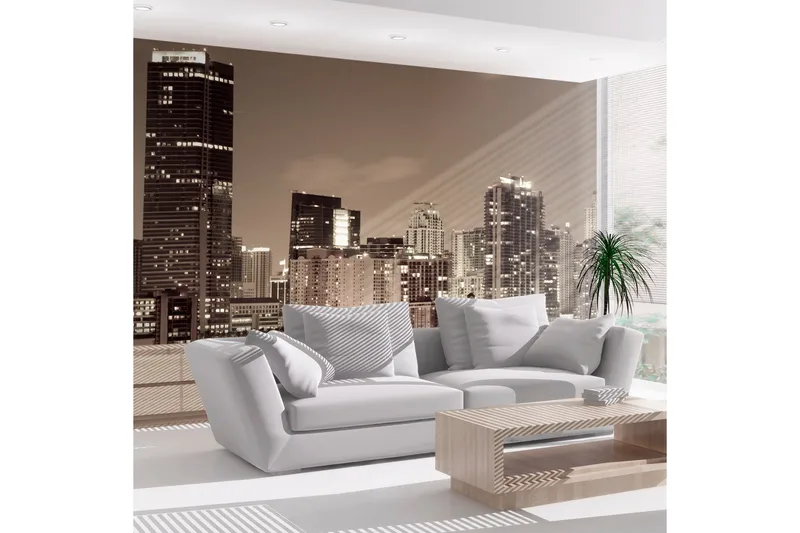 Fototapet Nattliv Miami 350x270 - Artgeist sp. z o. o. - Inredning & dekor - Väggdekor - Tapeter & tapettillbehör - Fototapeter