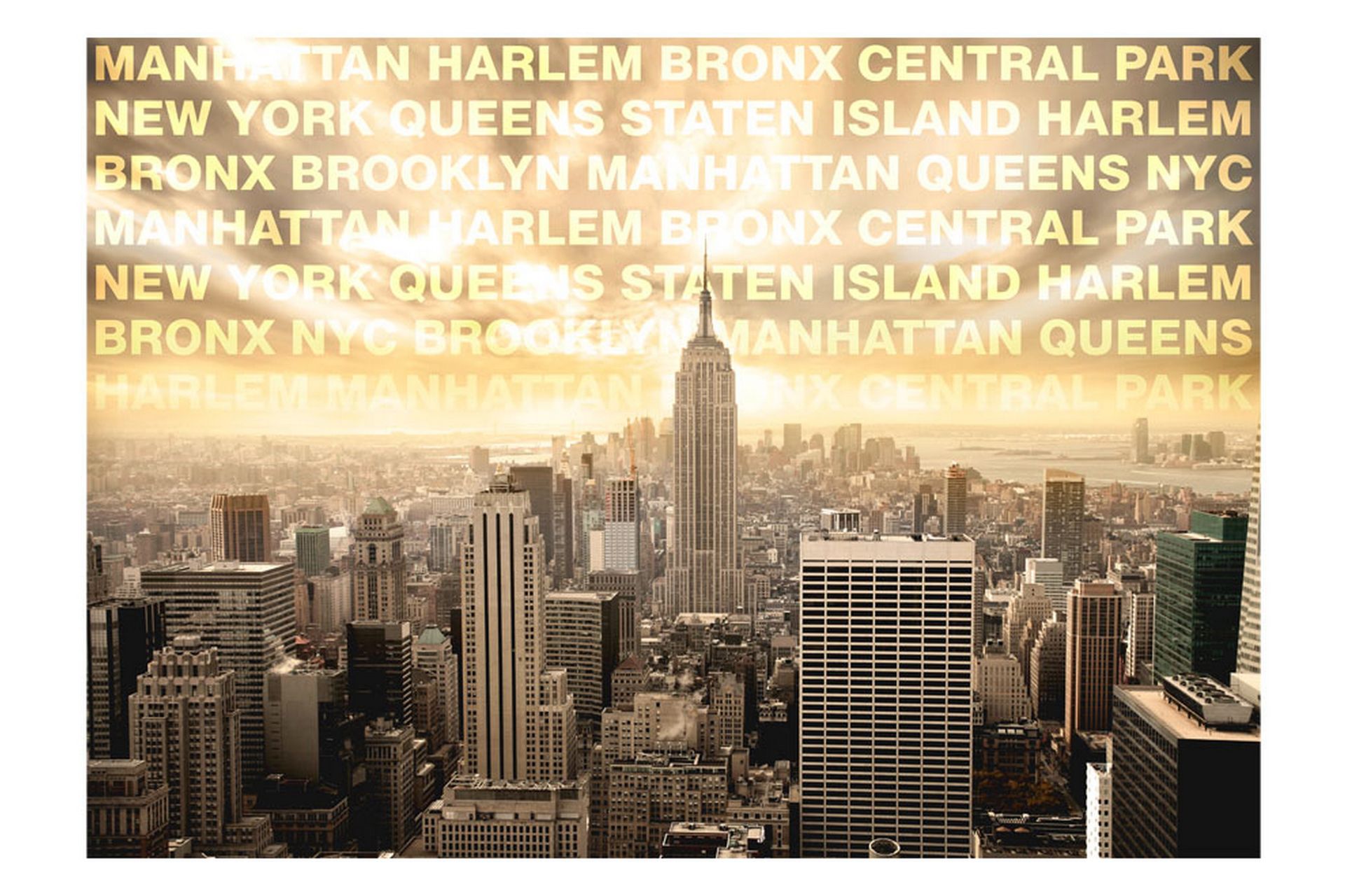 FOTOTAPET Neighborhoods Of New York 100x70 - Artgeist sp. z o. o. - Inredning & dekor - Väggdekor - Tapeter & tapettillbehör - Fototapeter