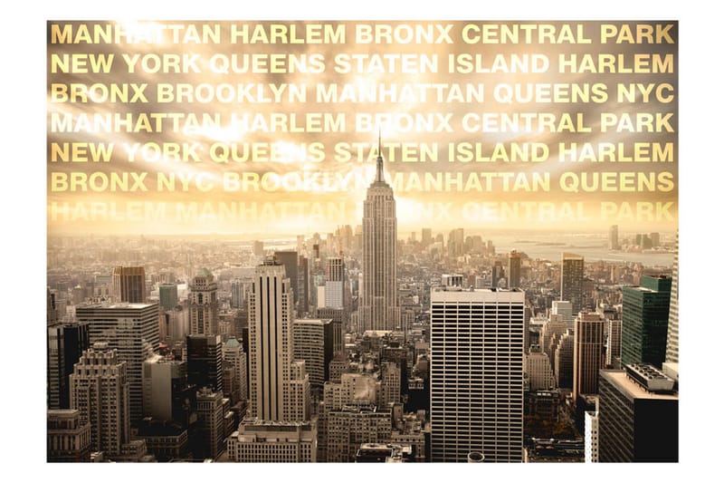Fototapet Neighborhoods Of New York 200x140 - Artgeist sp. z o. o. - Inredning & dekor - Väggdekor - Tapeter & tapettillbehör - Fototapeter