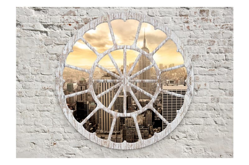 Fototapet New York A View Through The Window 150x105 - Artgeist sp. z o. o. - Inredning & dekor - Väggdekor - Tapeter & tapettillbehör - Fototapeter