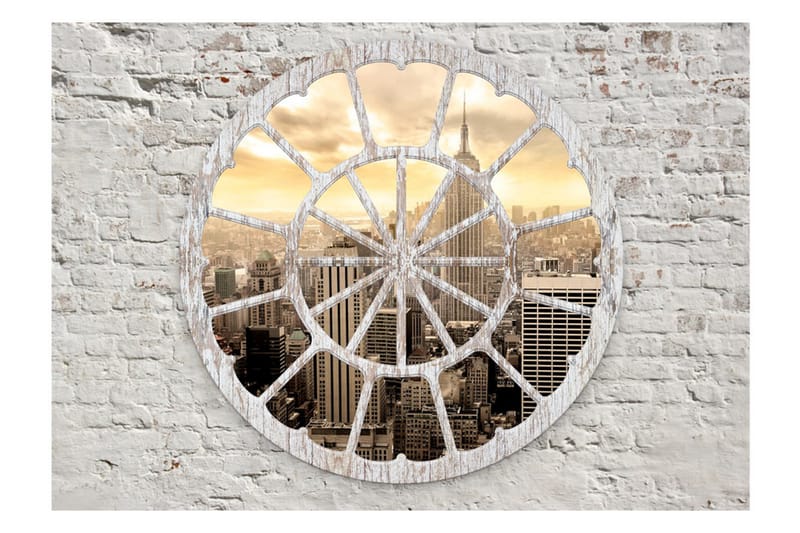 FOTOTAPET New York A View Through The Window 300x210 - Artgeist sp. z o. o. - Inredning & dekor - Väggdekor - Tapeter & tapettillbehör - Fototapeter
