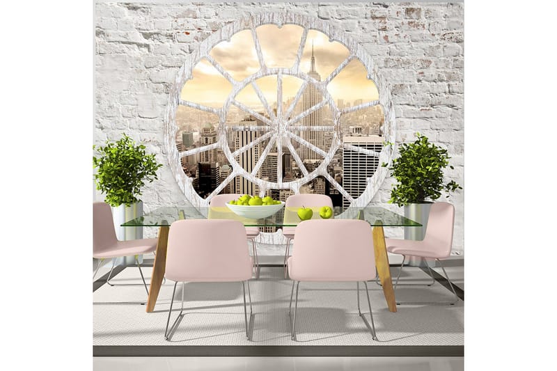 FOTOTAPET New York A View Through The Window 300x210 - Artgeist sp. z o. o. - Inredning & dekor - Väggdekor - Tapeter & tapettillbehör - Fototapeter