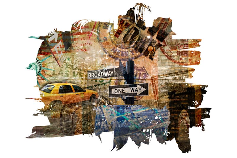 FOTOTAPET New York Collage 300x231, Artgeist sp. z o. o.