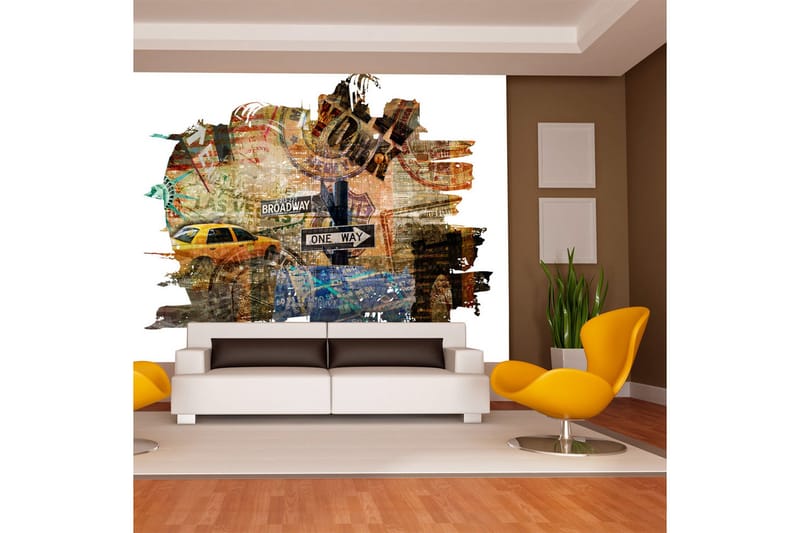Fototapet New York Collage 400x309 - Artgeist sp. z o. o. - Inredning & dekor - Väggdekor - Tapeter & tapettillbehör - Fototapeter