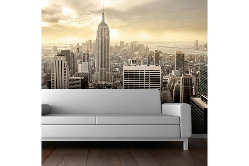 Fototapet New York Manhattan Gryningen 450x270 - Artgeist sp. z o. o. - Inredning & dekor - Väggdekor - Tapeter & tapettillbehör - Fototapeter