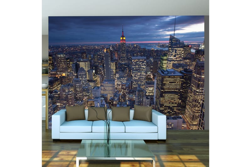 FOTOTAPET New York Natt 300x231 - Artgeist sp. z o. o. - Inredning & dekor - Väggdekor - Tapeter & tapettillbehör - Fototapeter