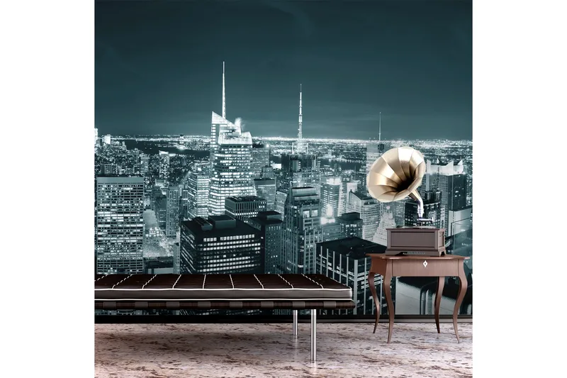 Fototapet New York Nattliv 300x231 - Artgeist sp. z o. o. - Inredning & dekor - Väggdekor - Tapeter & tapettillbehör - Fototapeter