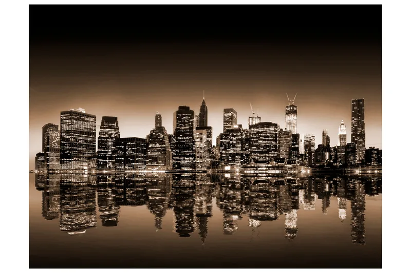 FOTOTAPET New York Sepia 400x309, Artgeist sp. z o. o.