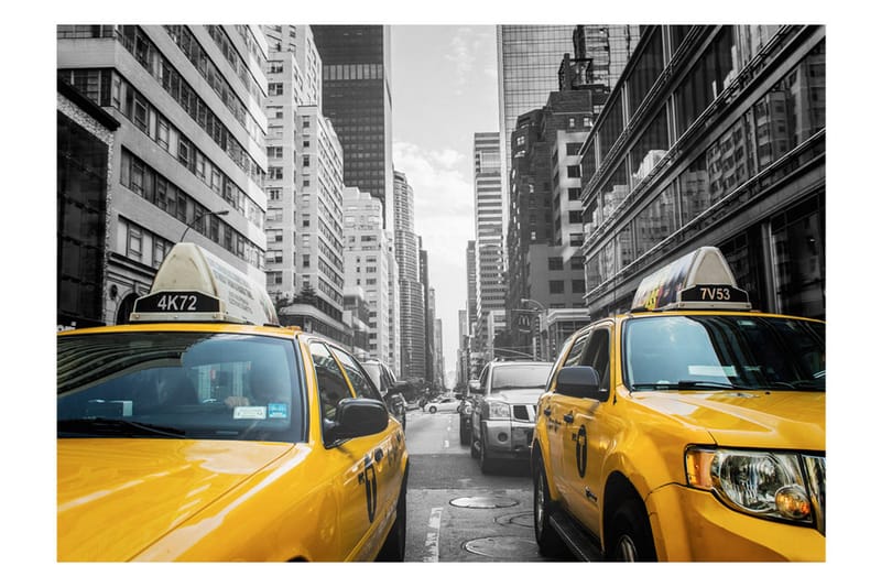 Fototapet New York Taxi 400x280 - Artgeist sp. z o. o. - Inredning & dekor - Väggdekor - Tapeter & tapettillbehör - Fototapeter