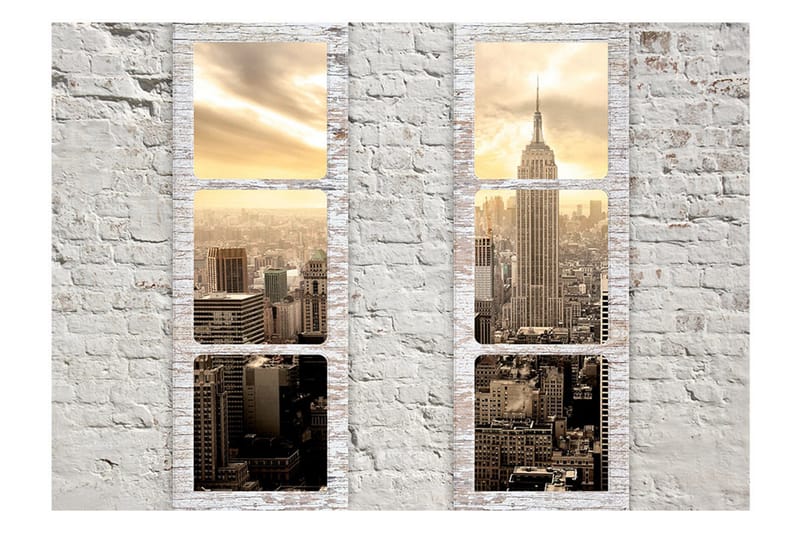Fototapet New York View From The Window 250x175 - Artgeist sp. z o. o. - Inredning & dekor - Väggdekor - Tapeter & tapettillbehör - Fototapeter