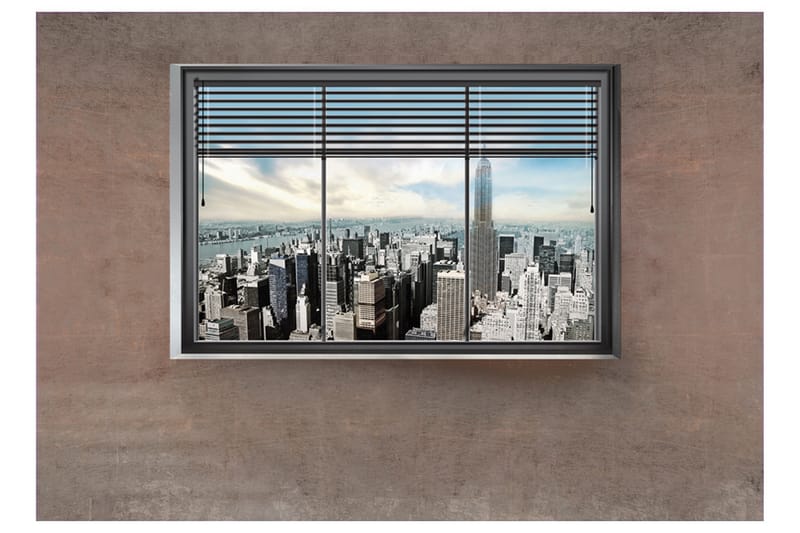 FOTOTAPET New York Window 200x140 - Artgeist sp. z o. o. - Inredning & dekor - Väggdekor - Tapeter & tapettillbehör - Fototapeter