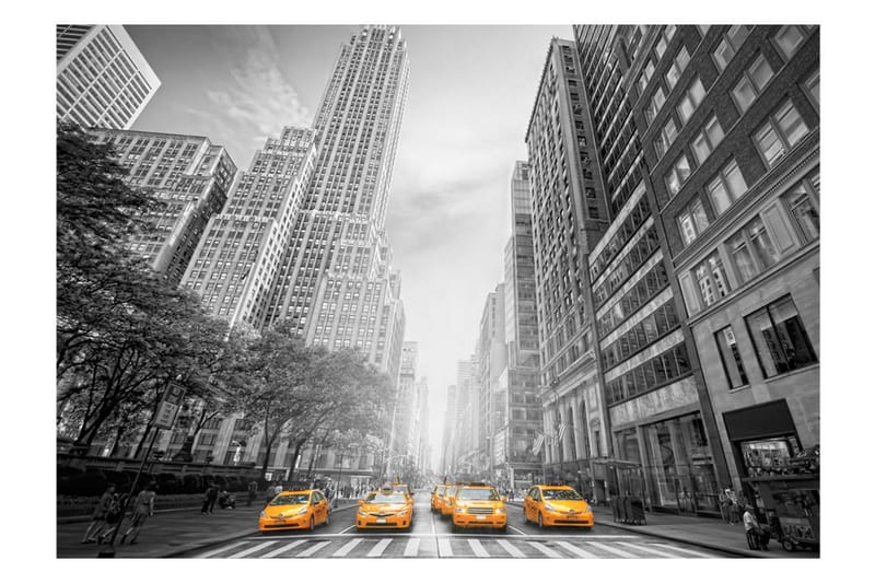 Fototapet New York Yellow Taxis 350x245 - Artgeist sp. z o. o. - Inredning & dekor - Väggdekor - Tapeter & tapettillbehör - Fototapeter