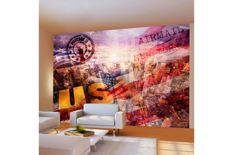 FOTOTAPET New York Patriotic Theme 250x175 - Artgeist sp. z o. o. - Inredning & dekor - Väggdekor - Tapeter & tapettillbehör - Fototapeter