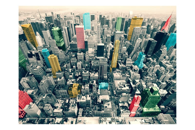 Fototapet New Yorks Färgstarka Reflektioner 400x309, Artgeist sp. z o. o.