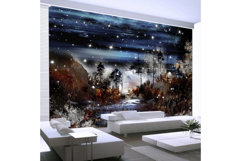 Fototapet Night In The Forest 300x210, Artgeist sp. z o. o.